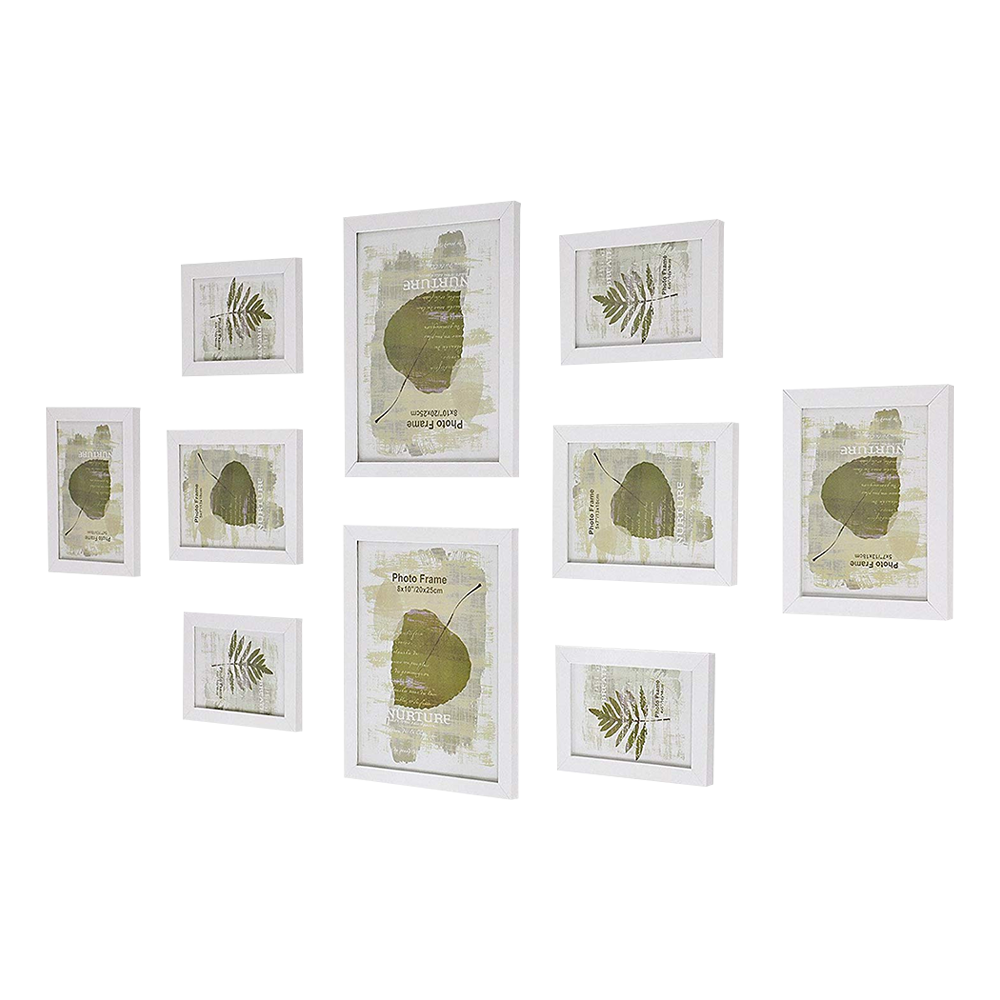 Zestaw ramek Shalsi białych na 10 zdjęć  - zdjęcie 1
