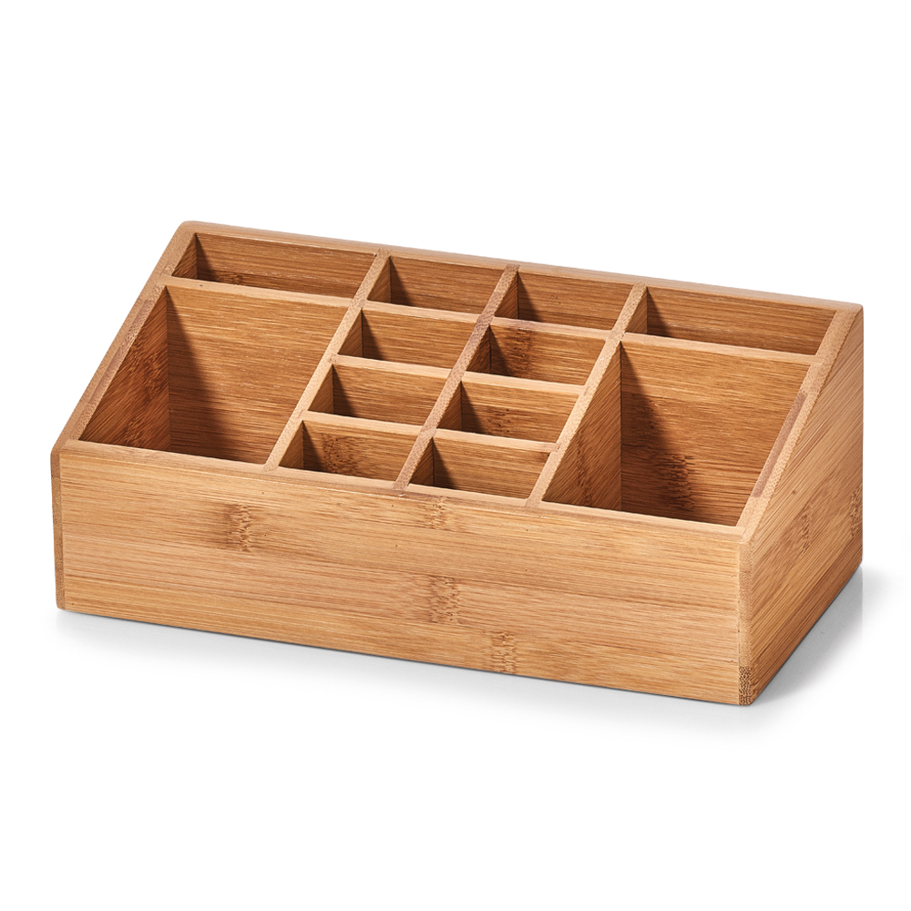 Organizer Wondle z przegrodami bambusowy - zdjęcie 1