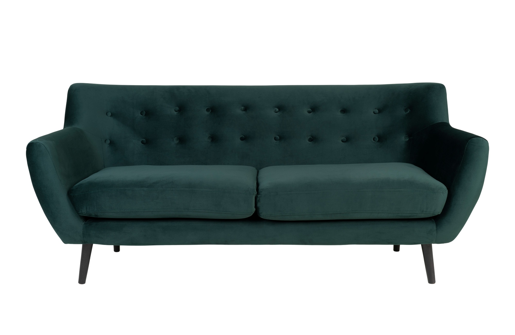 Sofa trzyosobowa Ratsino ciemnozielony velvet - zdjęcie 1