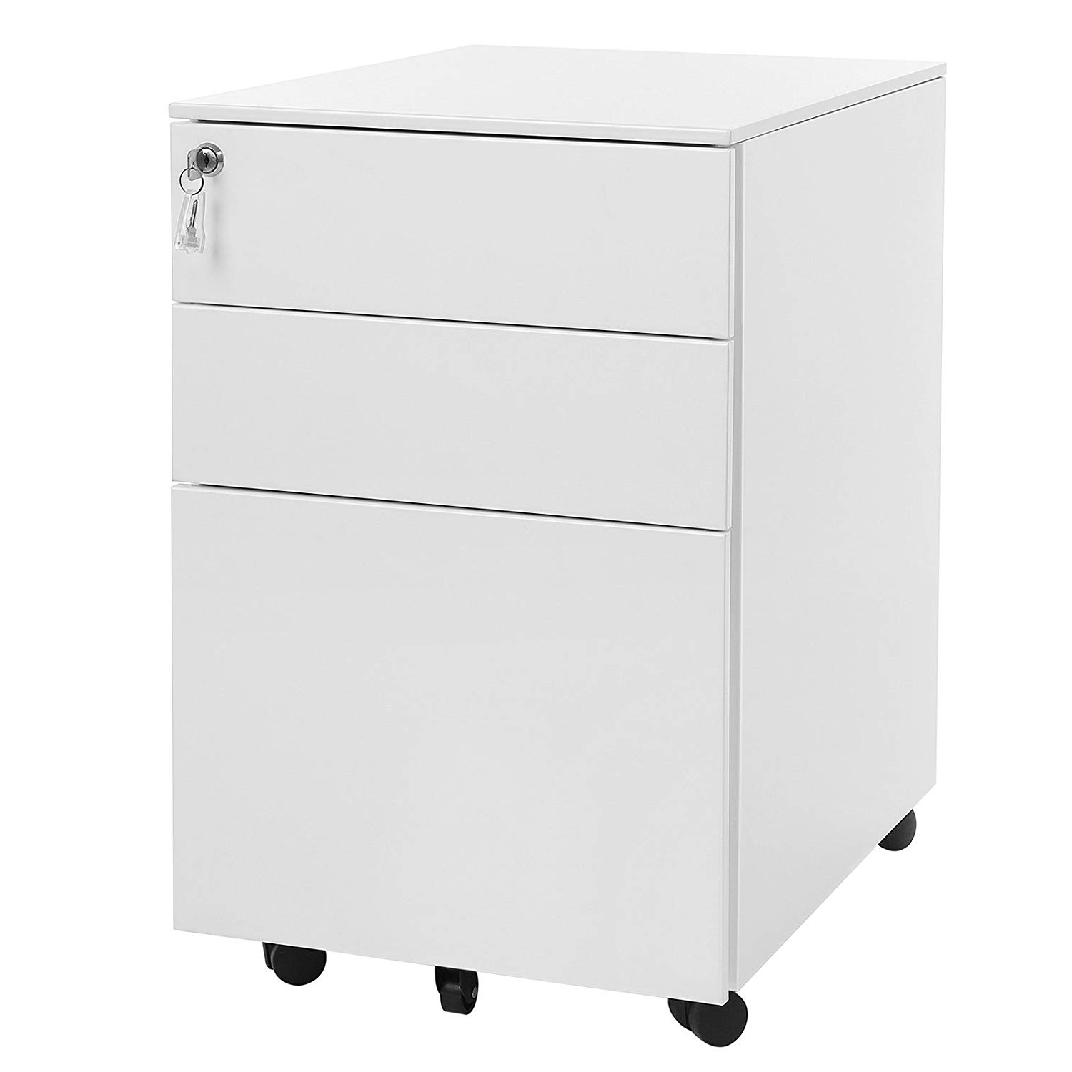 Kontenerek Kraz biały z trzema szufladami - zdjęcie 1