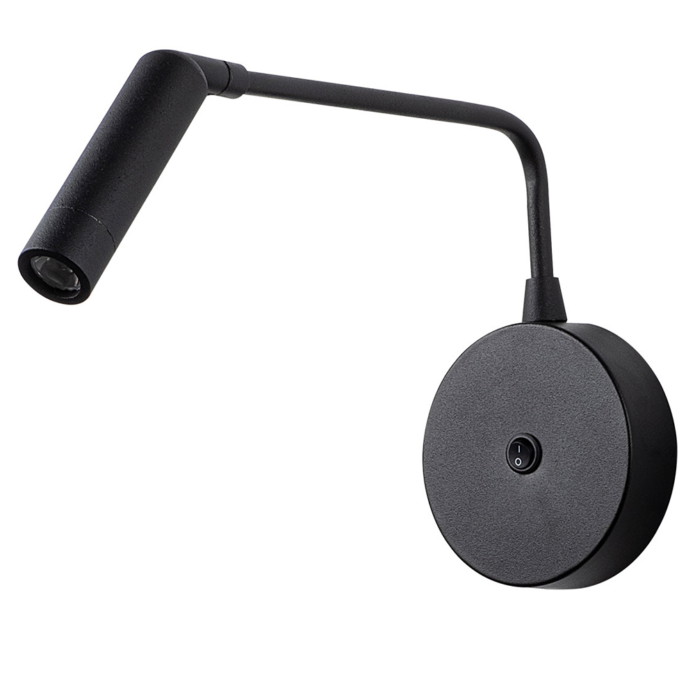 Kinkiet ścienny Milibeliso minimalistyczny czarny - zdjęcie 1