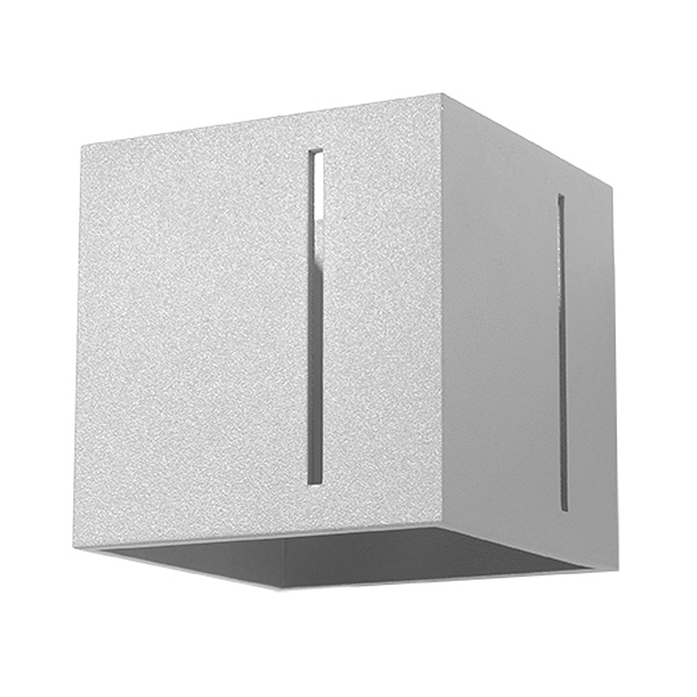 Kinkiet ścienny Pitte 10x10 cm szary - zdjęcie 1