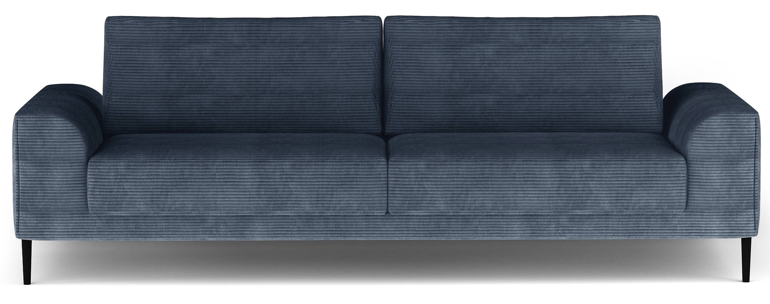 Kanapa rozkładana trzyosobowa Capitol z pojemnikiem niebieskoszara sztruks - zdjęcie 1