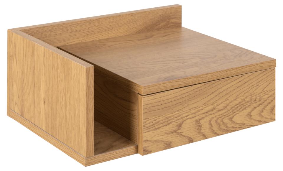 Szafka nocna Chantic ścienna dąb dziki z szufladą na metalowych prowadnicach 40x32x16,5 cm  - zdjęcie 1