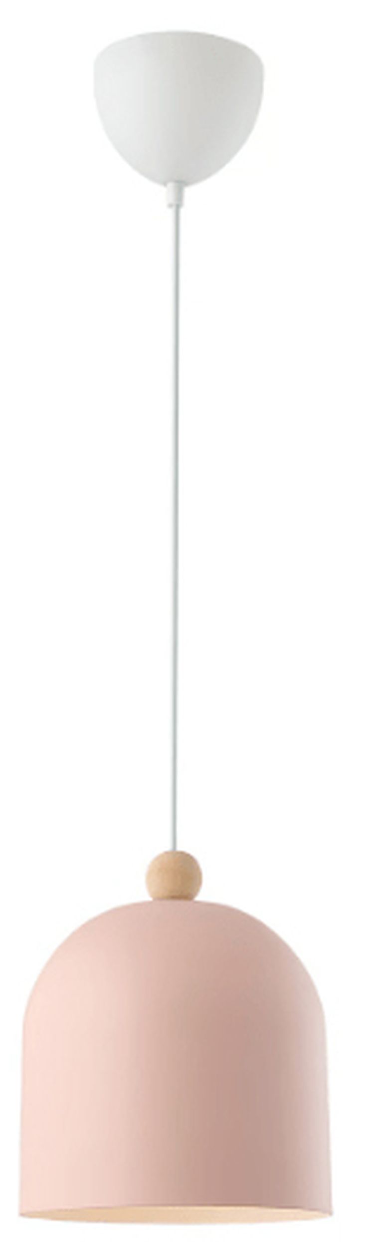 Lampa wisząca Gaston średnica 24 cm pastelowy róż - zdjęcie 1