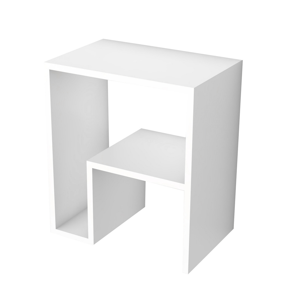 Regał mały Pekio z półką biały - zdjęcie 1