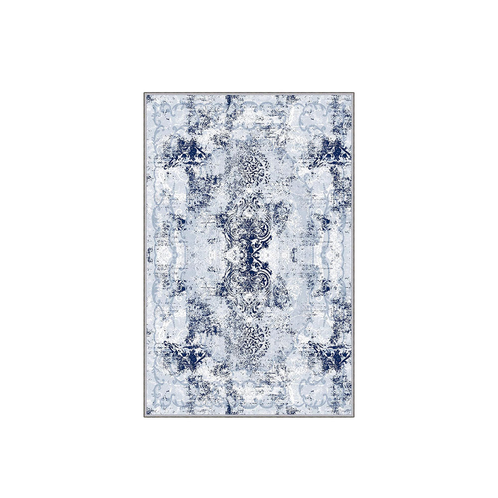 Dywan nowoczesny Metalibelly 120x180 cm niebiesko-biały - zdjęcie 1