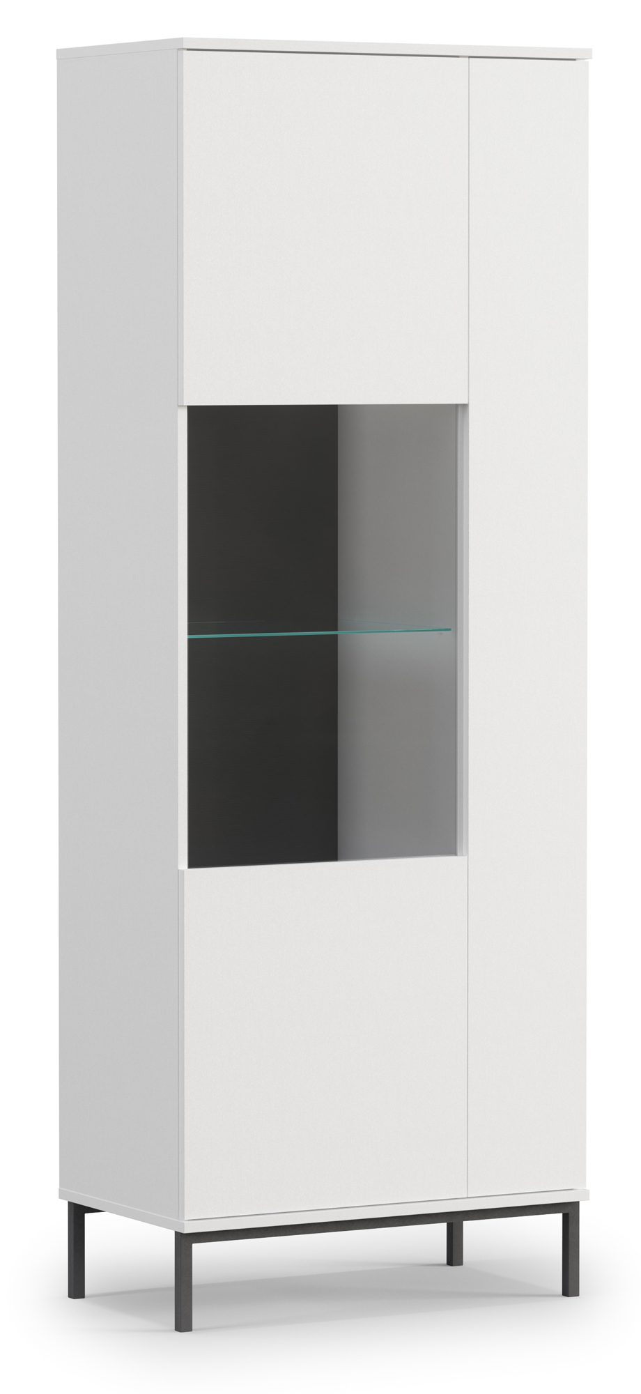 Witryna dwudrzwiowa Perila 70 cm biała - zdjęcie 1