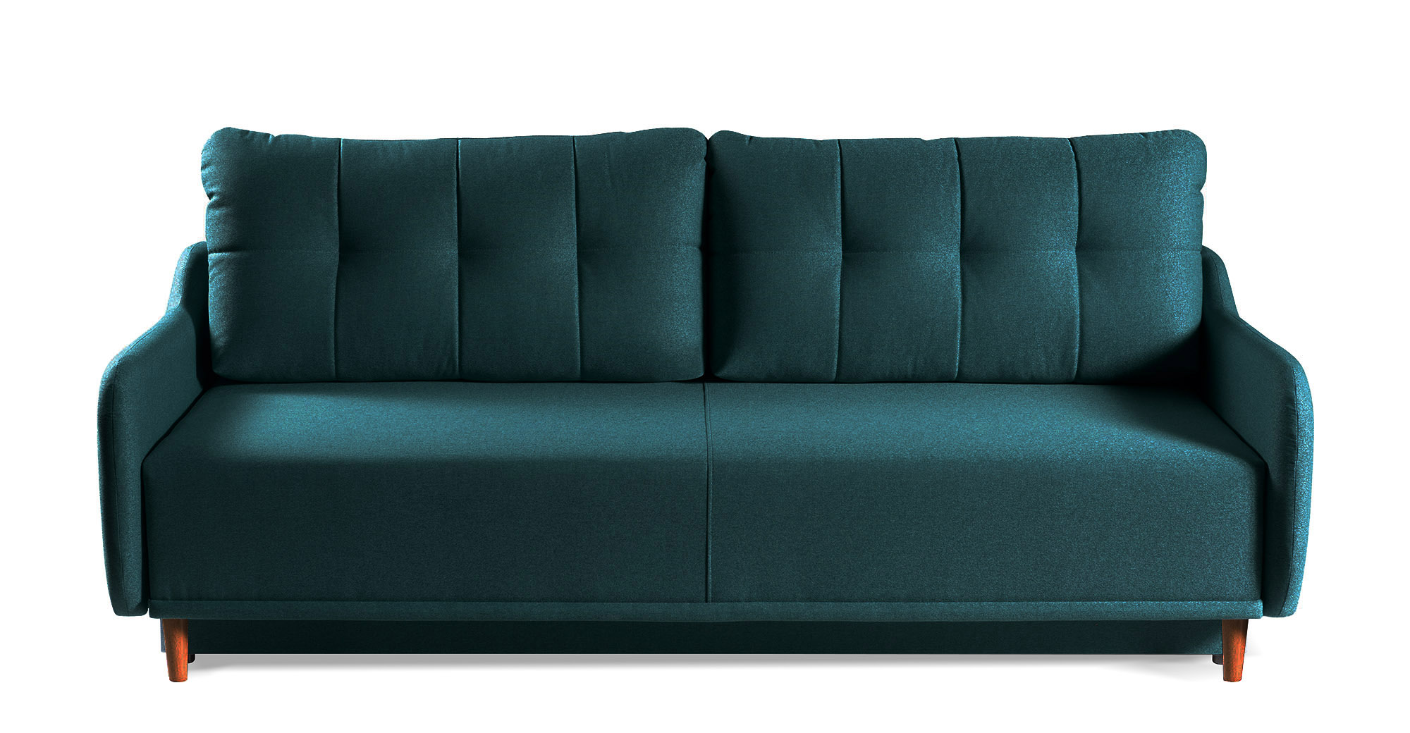 Kanapa rozkładana trzyosobowa Grasvegen z pojemnikiem zielona plecionka - zdjęcie 1