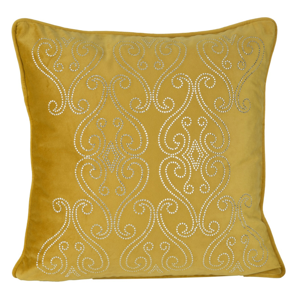 Poszewka na poduszkę Criama 45x45 cm z ozdobnym wzorem z cyrkoni - zdjęcie 1