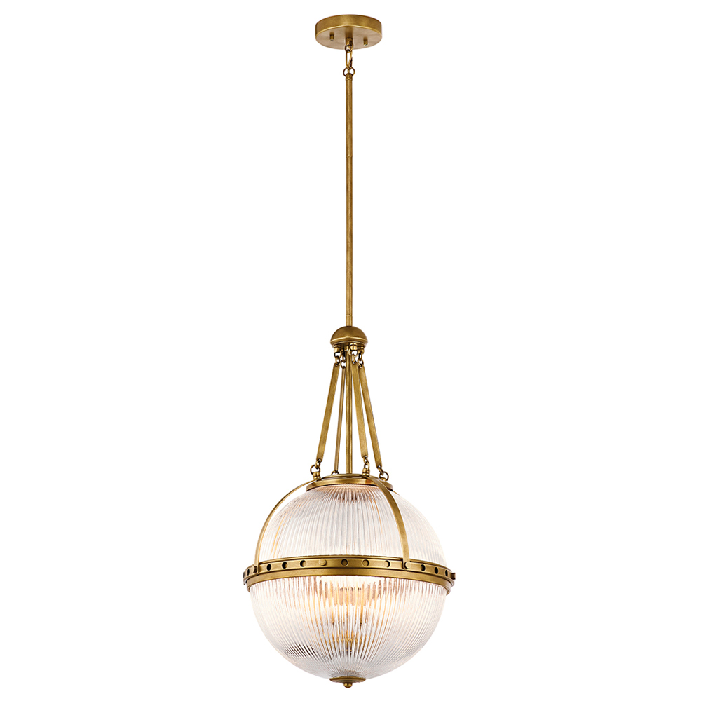 Lampa wisząca Asste średnica 38,4 cm mosiężna - zdjęcie 1