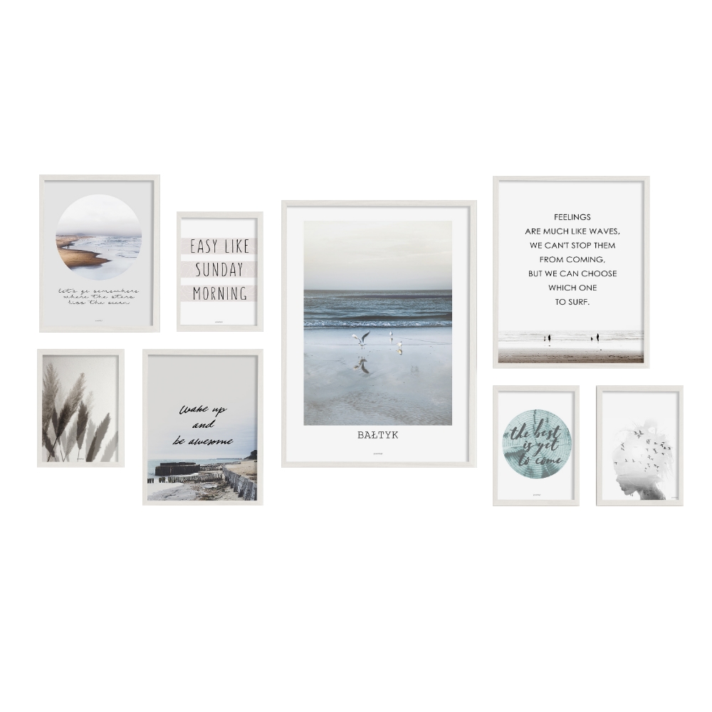 Galeria ośmiu obrazów Atriplex z wyborem ramy - zdjęcie 1