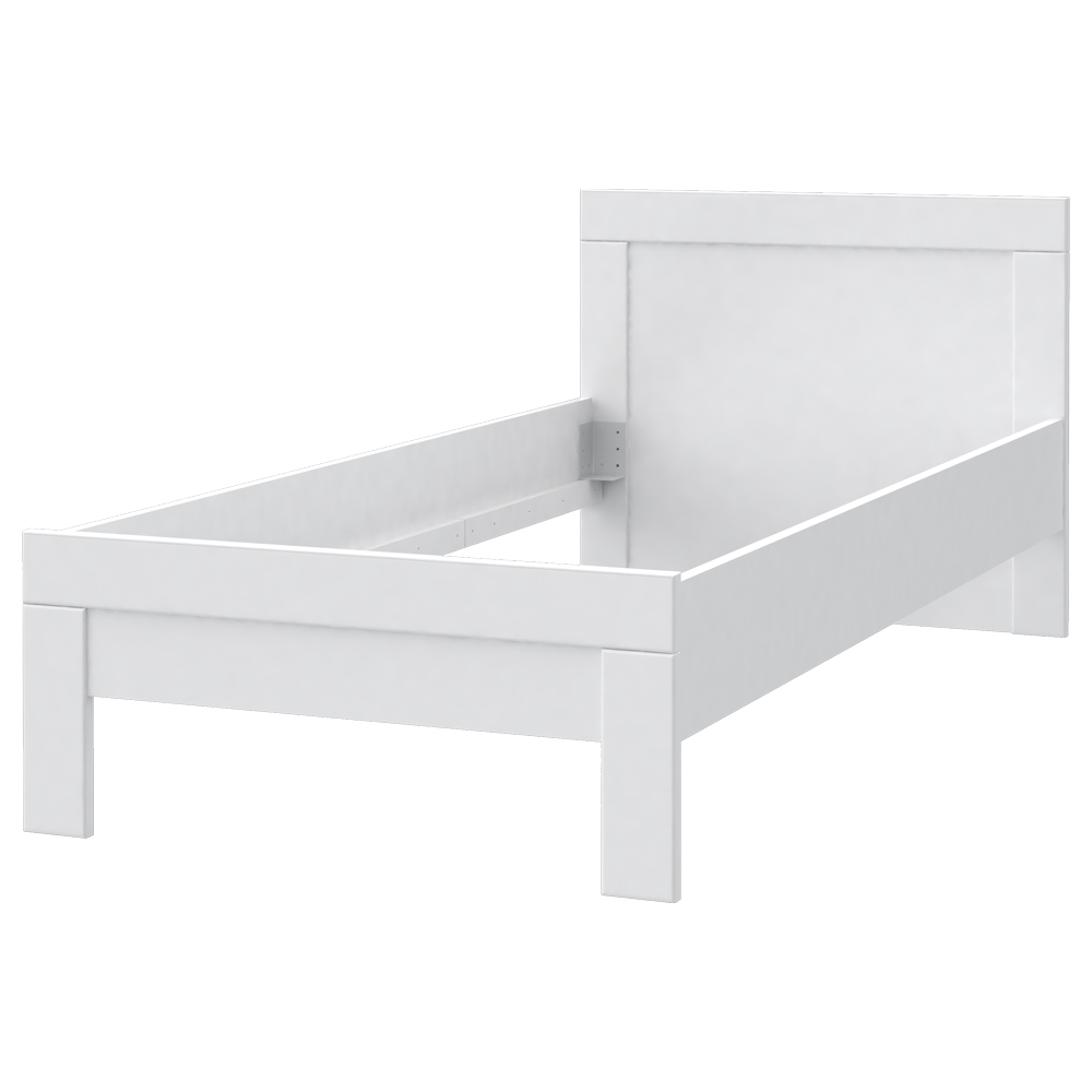 Łóżko ze stelażem Snow 90x200 cm - zdjęcie 1