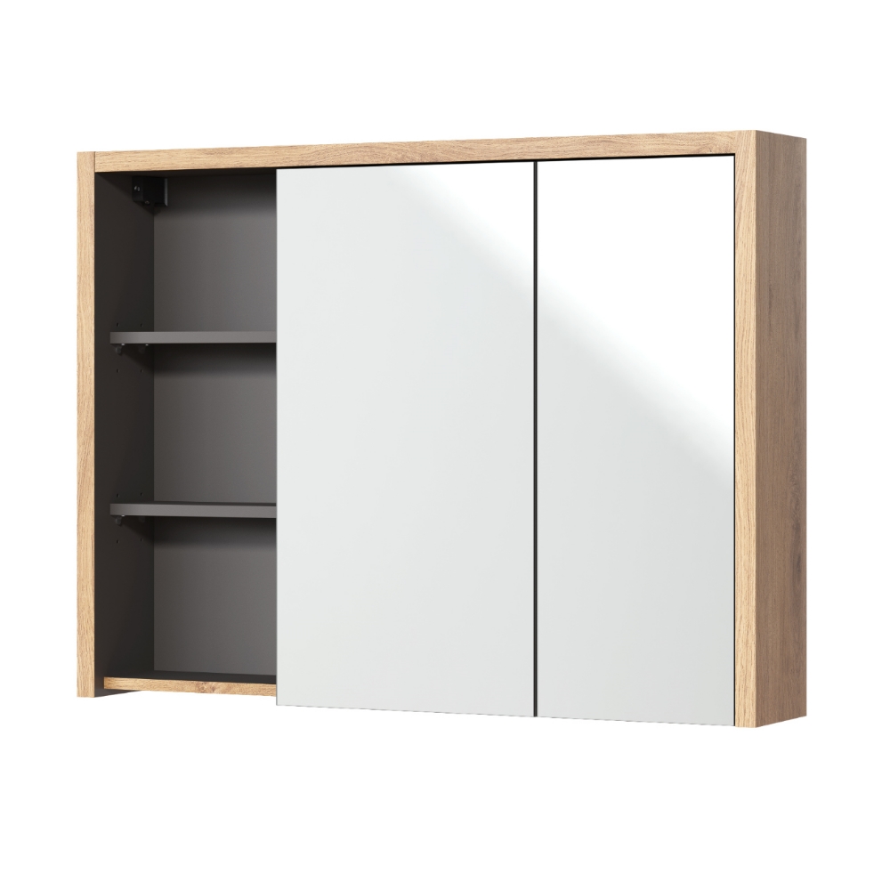 Szafka łazienkowa Netime wisząca z lustrem - zdjęcie 1