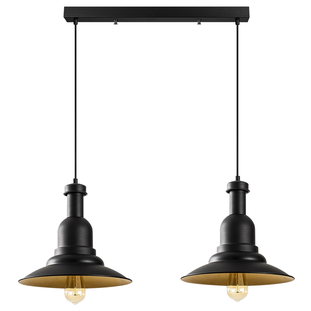 Lampa sufitowa Ardulace x2 65 cm czarna - zdjęcie 1