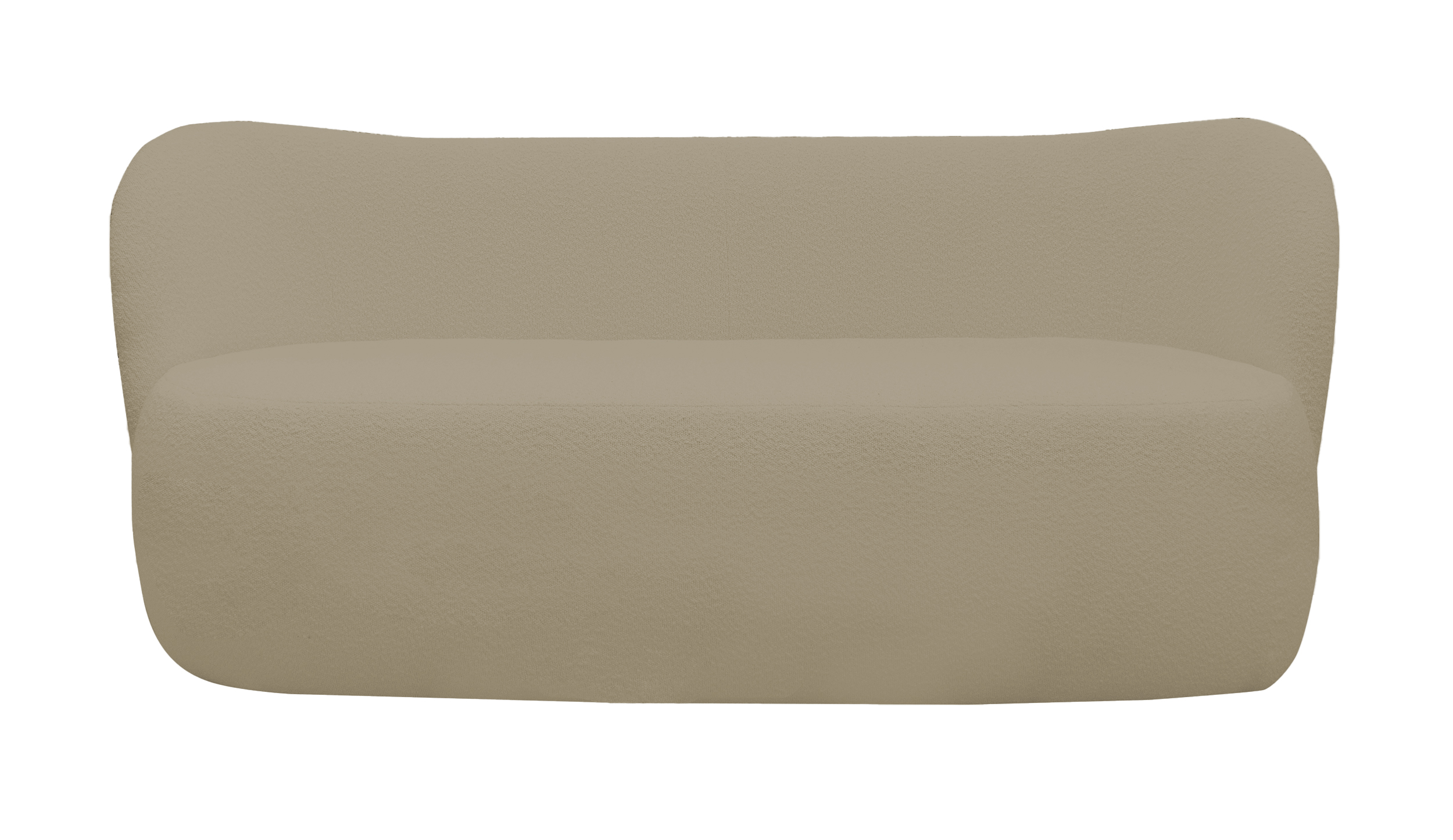 Sofa trzyosobowa Kafifi beżowa boucle - zdjęcie 1