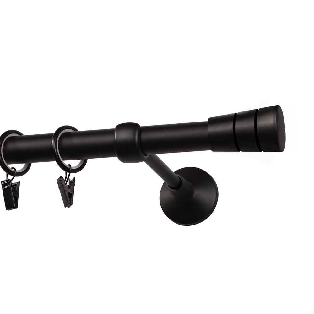 Karnisz pojedynczy Vanchr czarny mat - zdjęcie 1