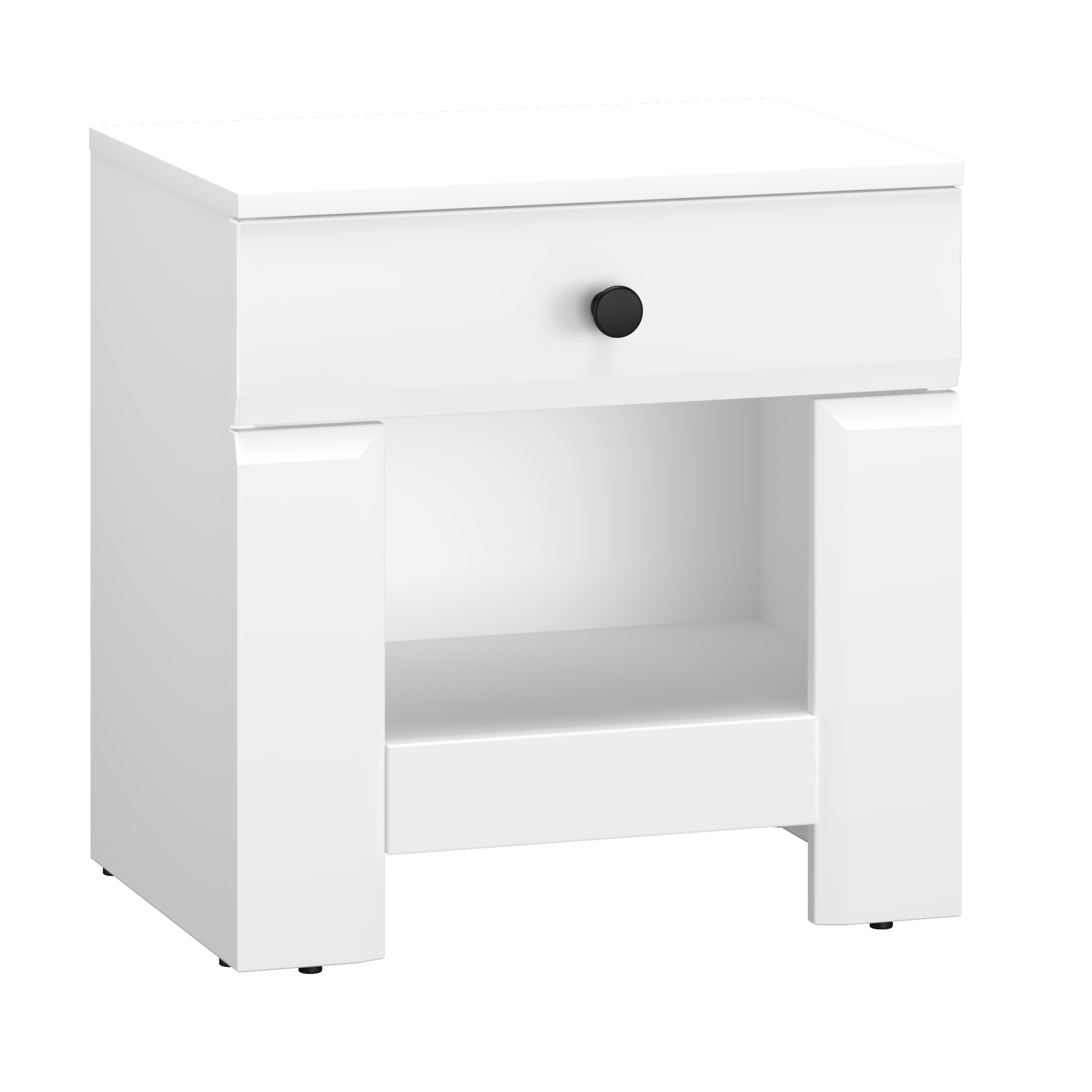 Szafka nocna Murguet 50x35 cm z szufladą biała - zdjęcie 1