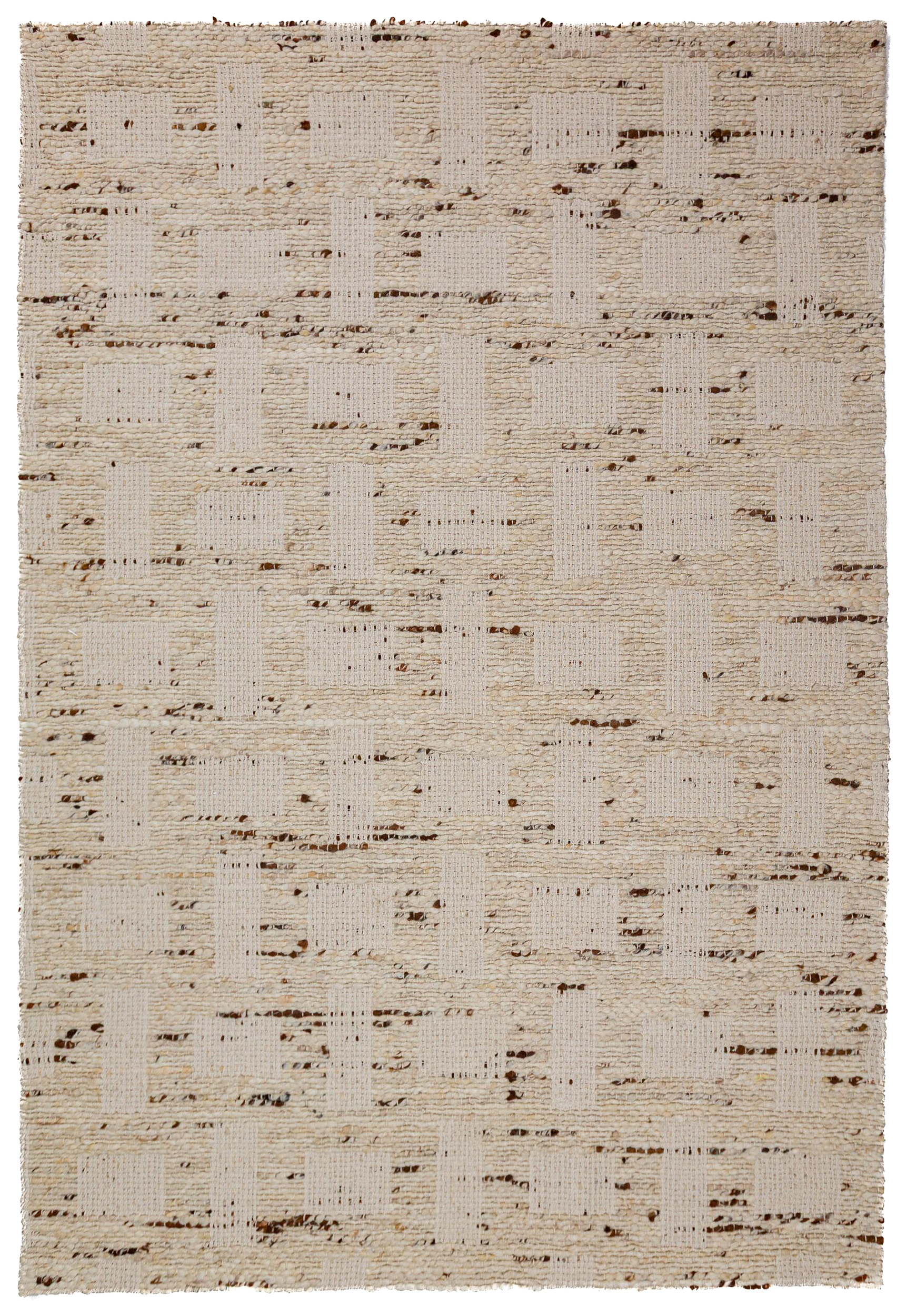 Dywan z wełną ręcznie tkany Rova Blend 160x230 cm beżowy - zdjęcie 1