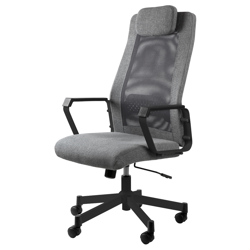 Fotel biurowy Fox czarno-szary - zdjęcie 1