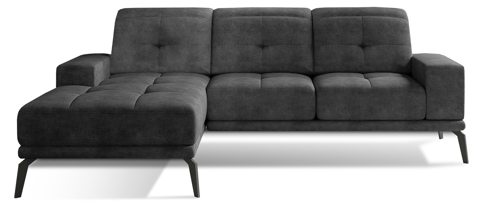 Narożnik Alisario L-kształtny ciemnoszary lewostronny - zdjęcie 1