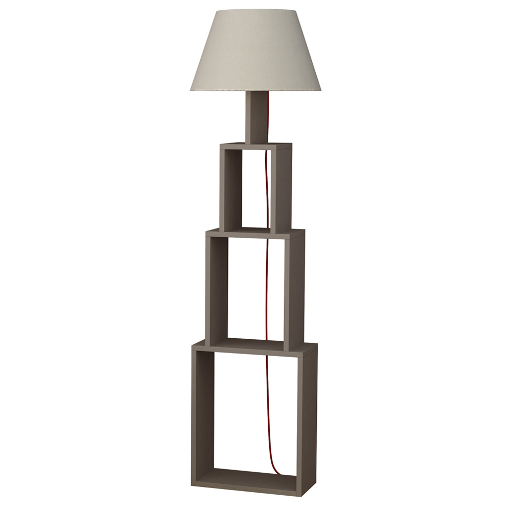Lampa podłogowa Ficable 168 cm jasna mocha-beż - zdjęcie 1