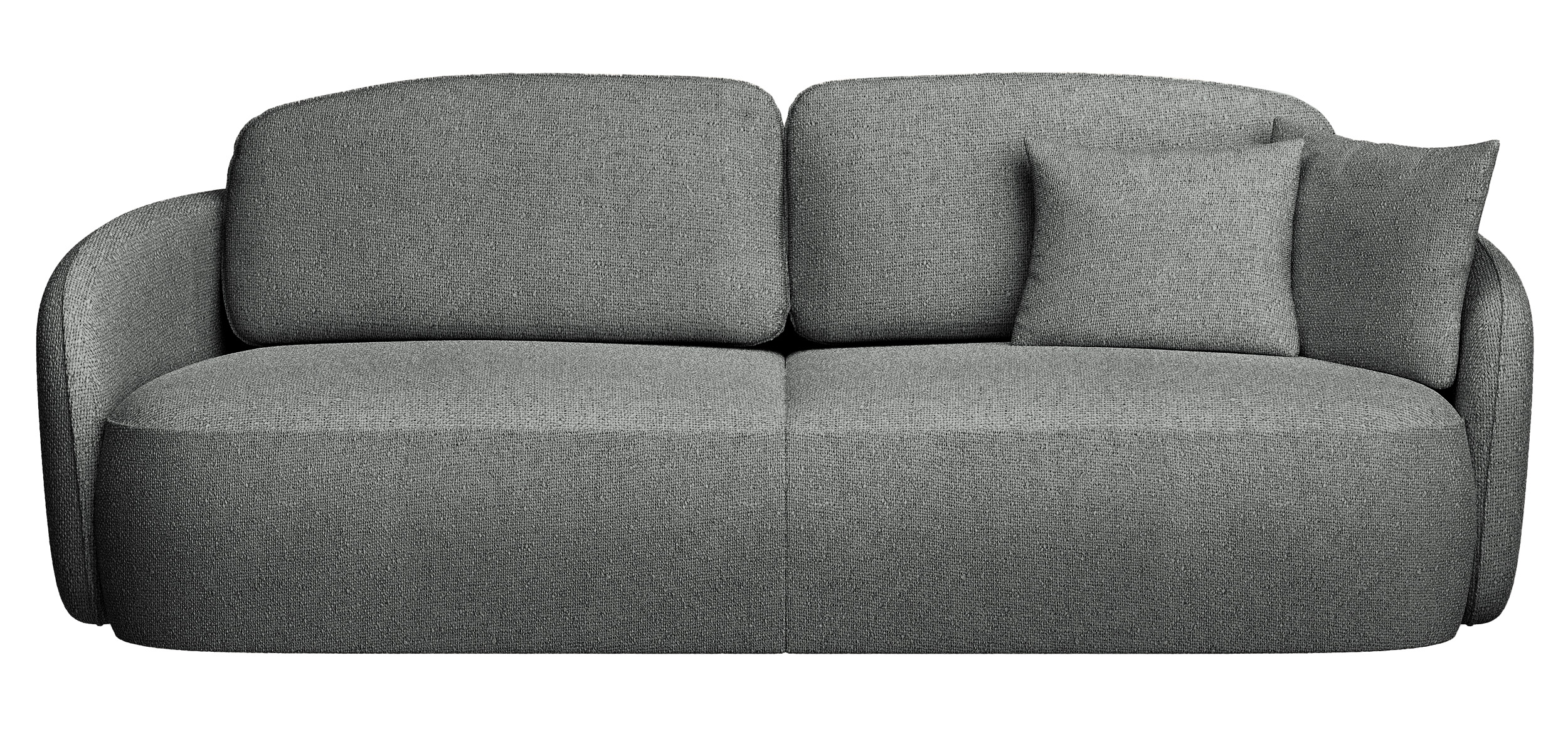 Kanapa rozkładana trzyosobowa Savoy z pojemnikiem ciemnoszara szenil - zdjęcie 1