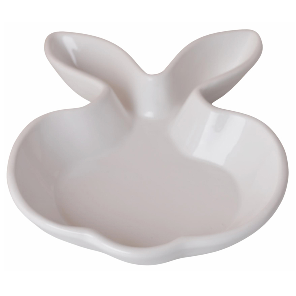 Talerzyk ceramiczny Entreves królik biały - zdjęcie 1