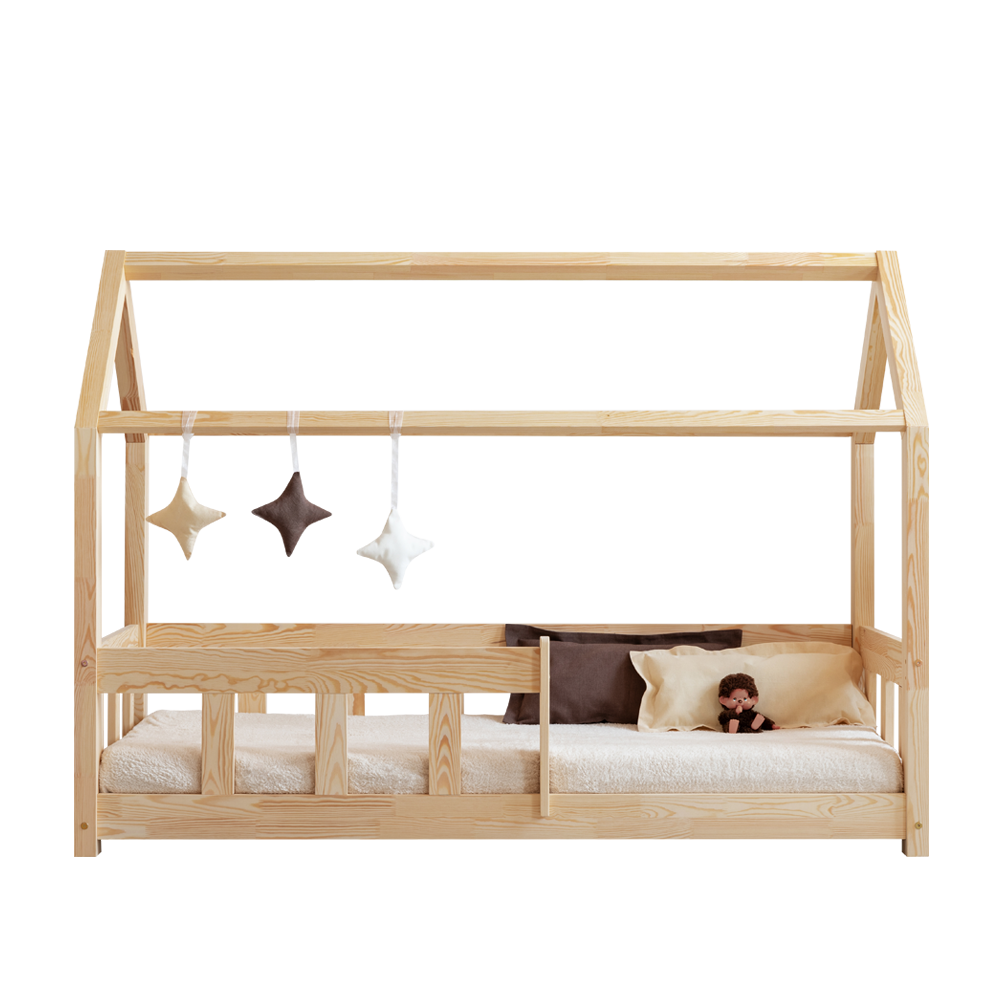 Łóżko Mallory domek dziecięcy z drewna 80x200 cm - zdjęcie 1