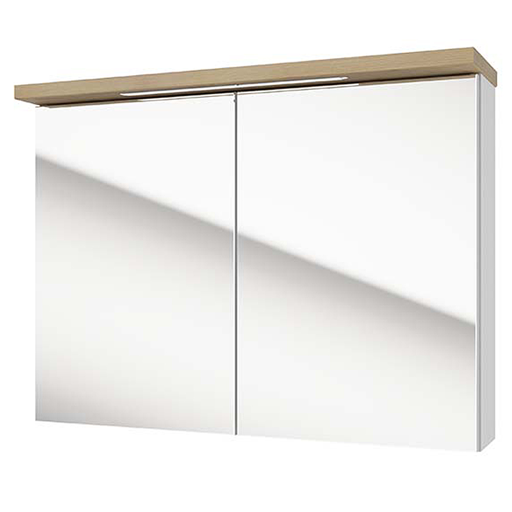 Szafka wisząca Saeli 80x60x20 cm z lustrem - zdjęcie 1