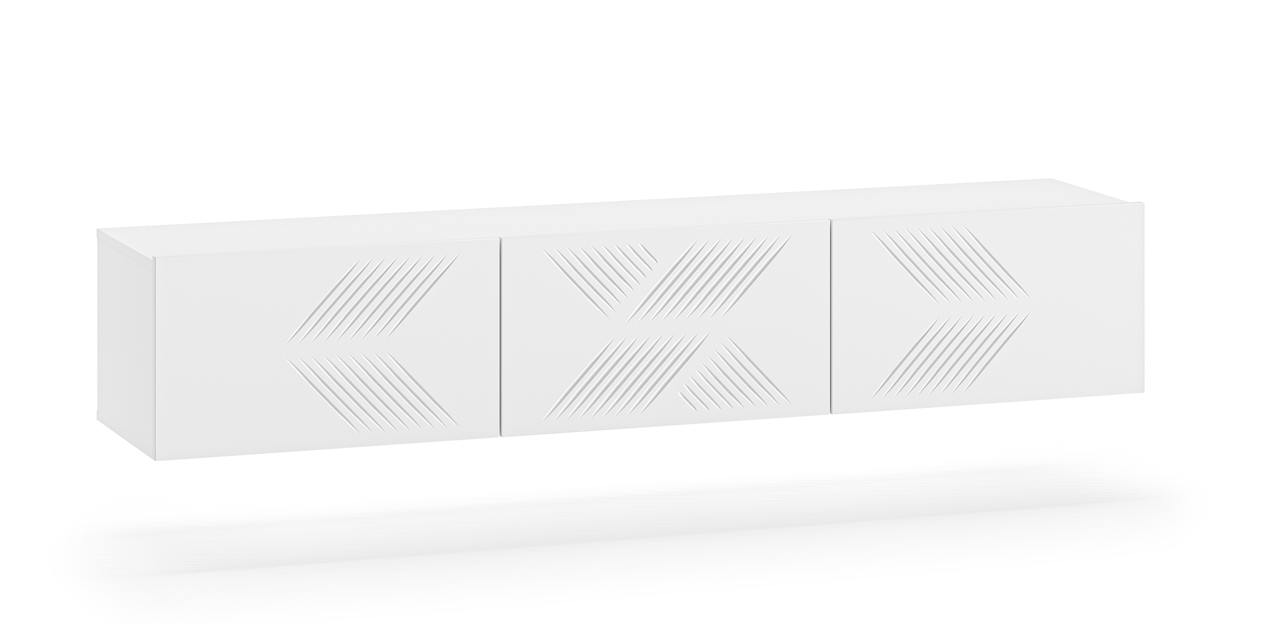 Szafka RTV Nebbato 170 cm biała wisząca - zdjęcie 1