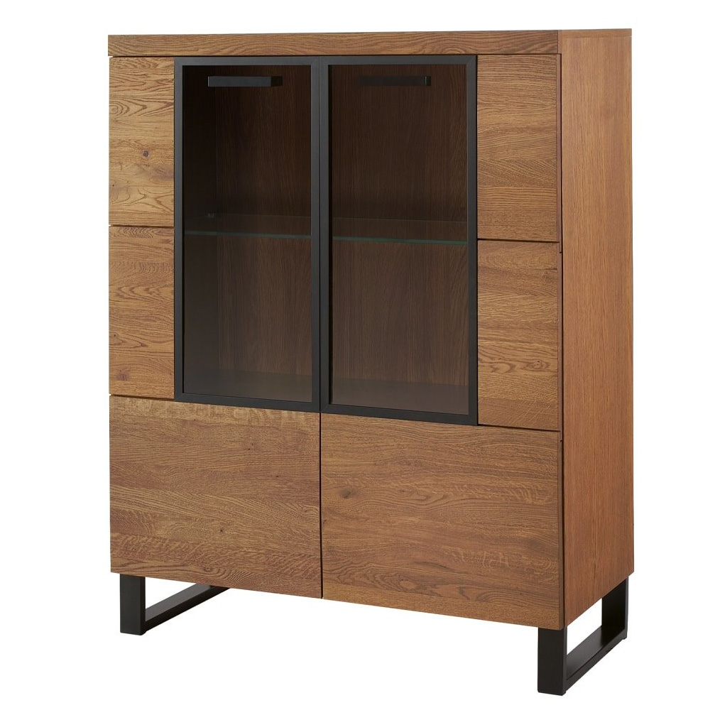 Witryna dwudrzwiowa Telany z przeszkleniem niska - zdjęcie 1