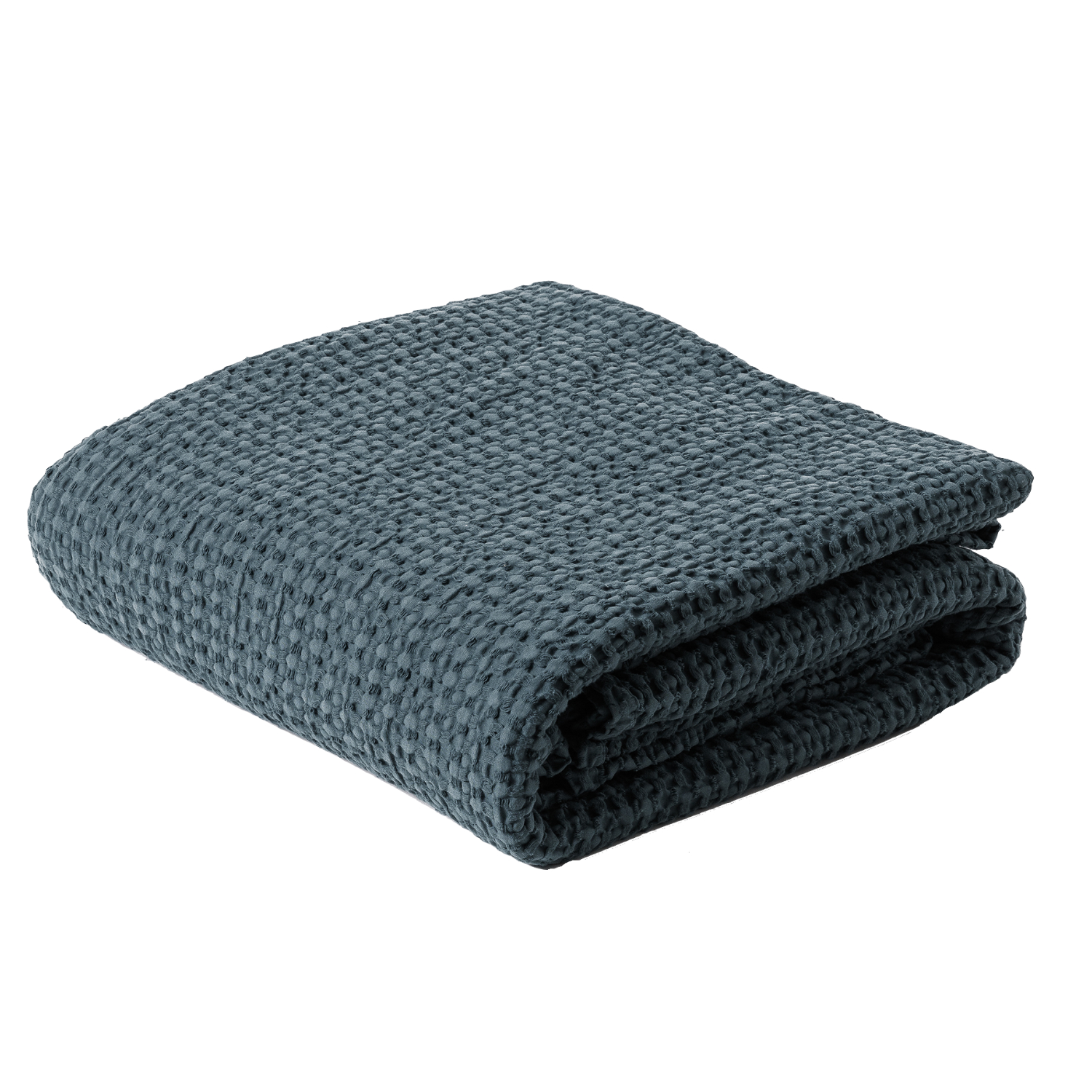 Narzuta na łóżko Alpinia bawełniana morska - zdjęcie 1