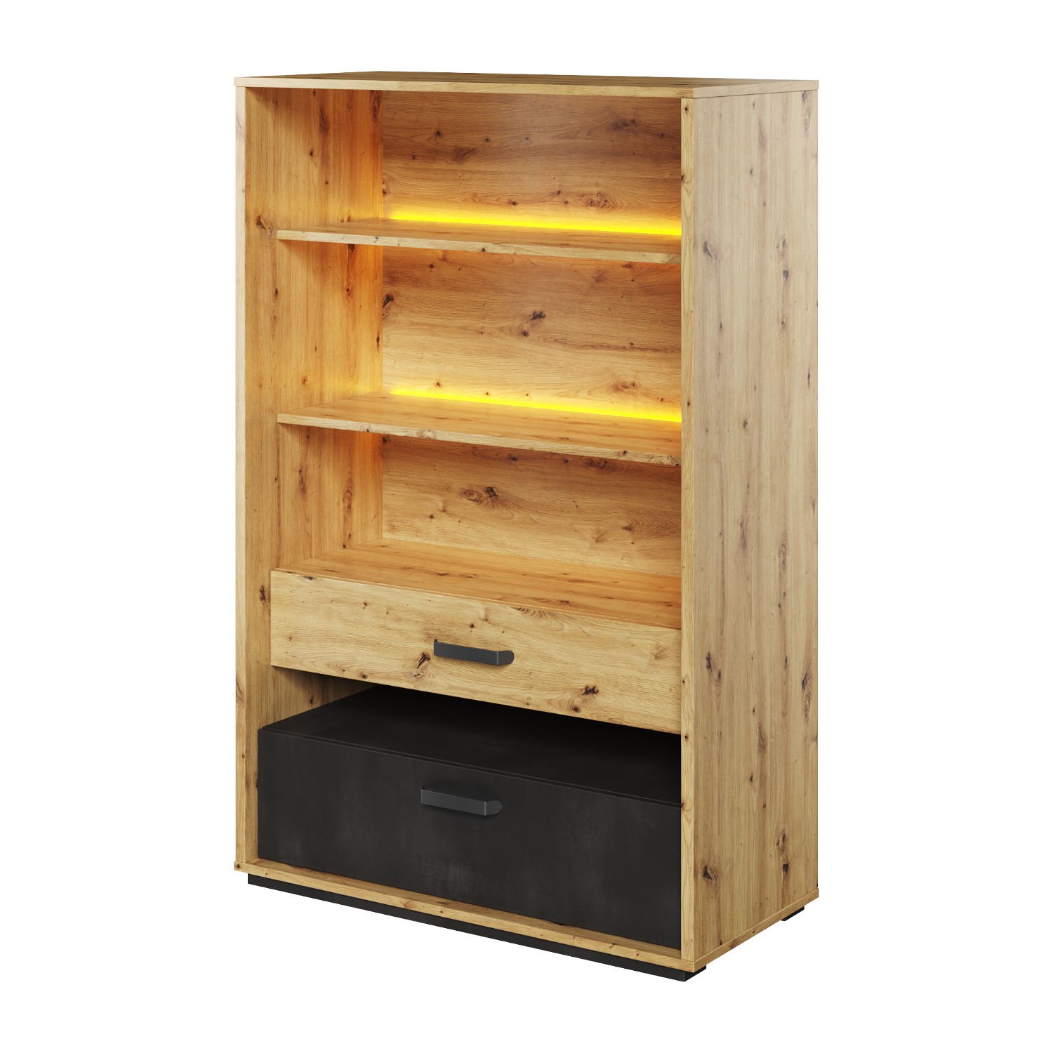 Regał Qubic dąb artisan - zdjęcie 1