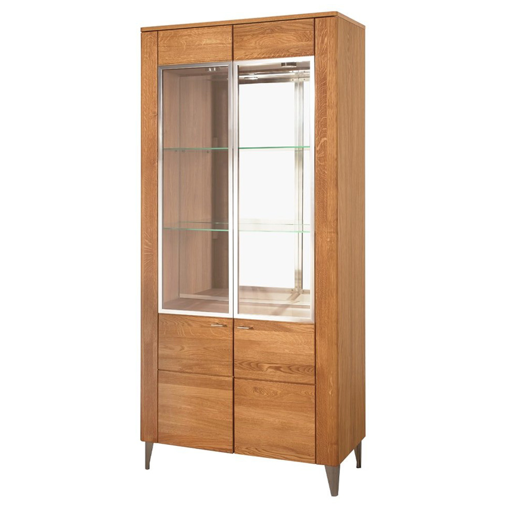 Witryna dwudrzwiowa Rowande z przeszkleniem wysoka - zdjęcie 1