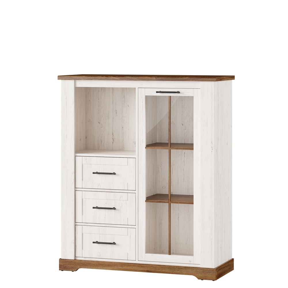 Witryna Taldine niska z trzema szufladami - zdjęcie 1