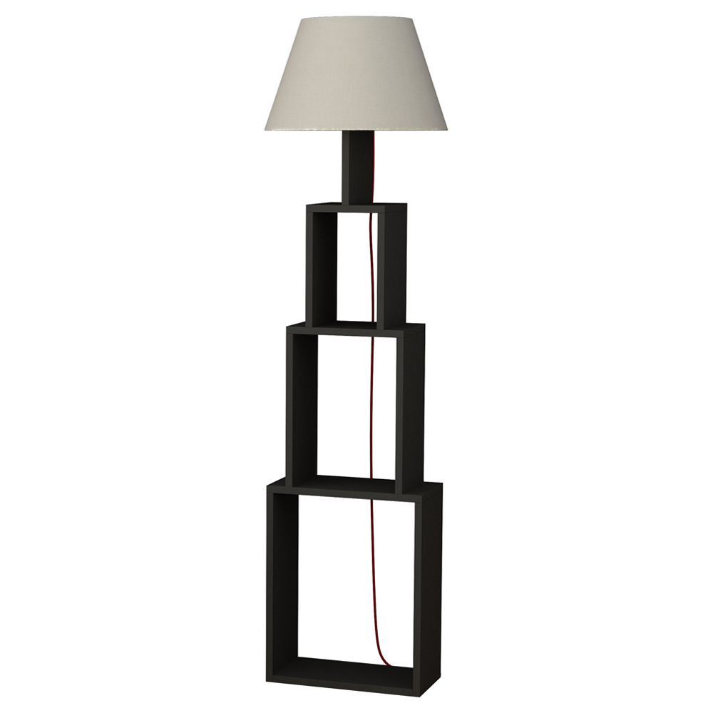 Lampa podłogowa Ficable 168 cm beżowo-antracytowa - zdjęcie 1