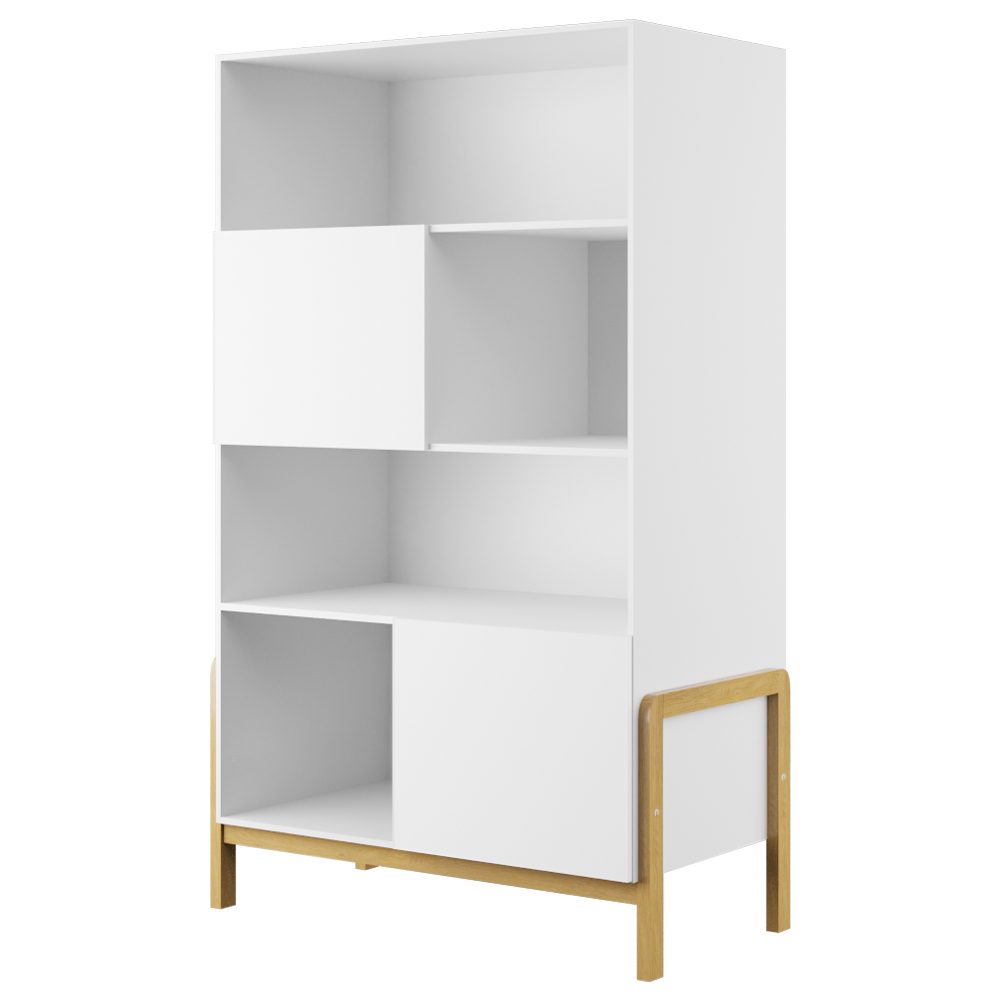 Regał dla dzieci Viotte czteropoziomowy biały - zdjęcie 1