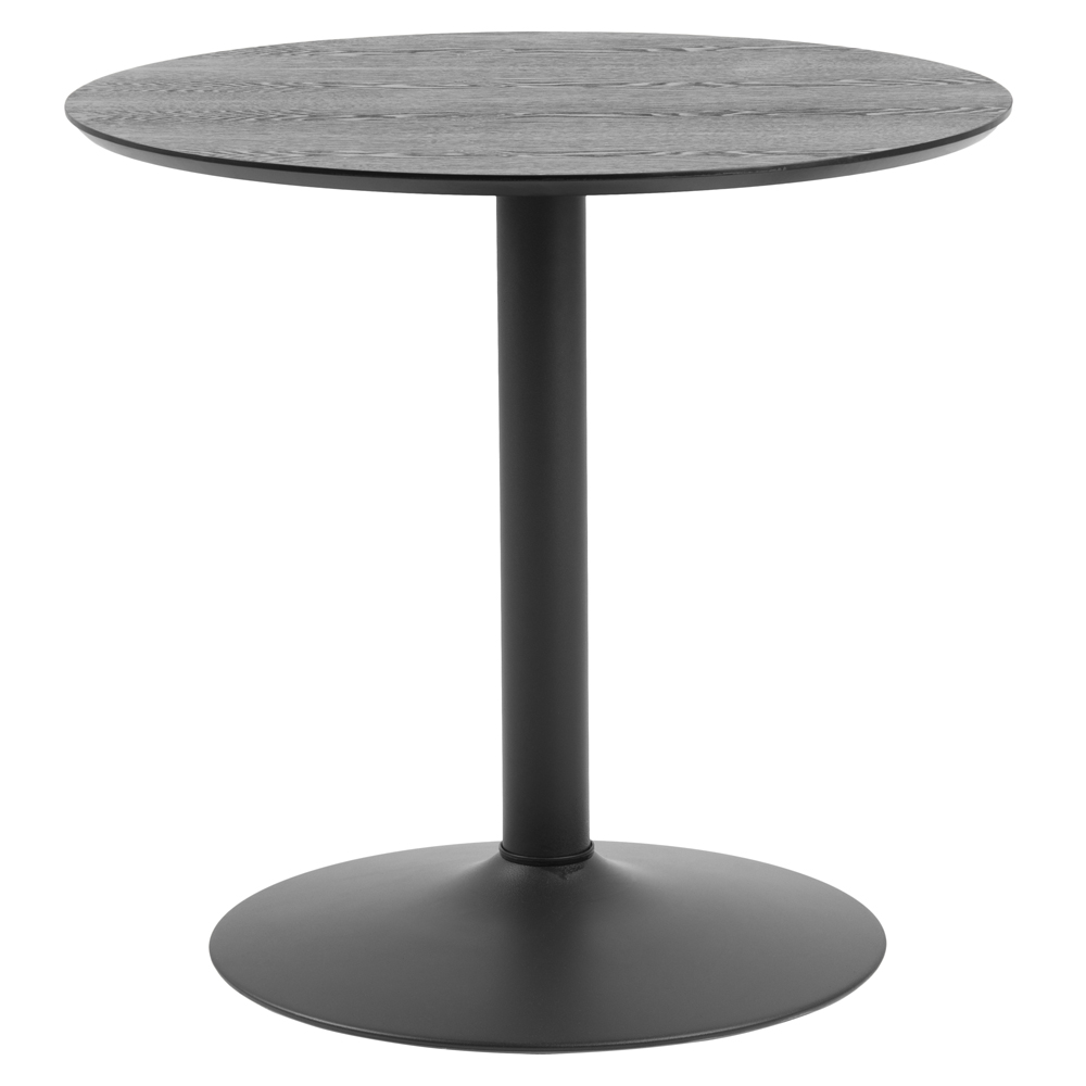 Stół okrągły Balsamita średnica 80 cm jesion na czarnej nodze - zdjęcie 1