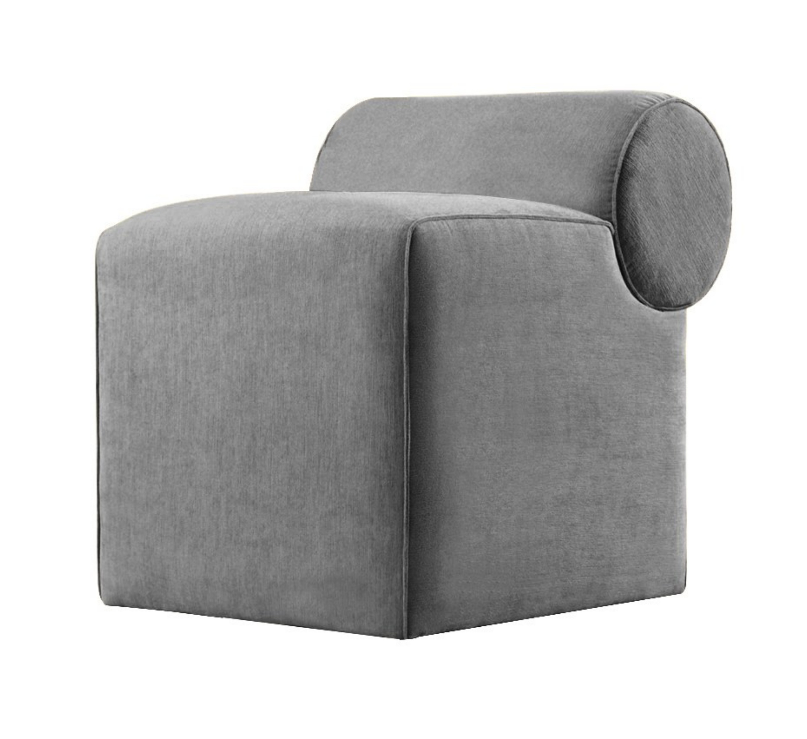 Pufa Racentle szara - zdjęcie 1