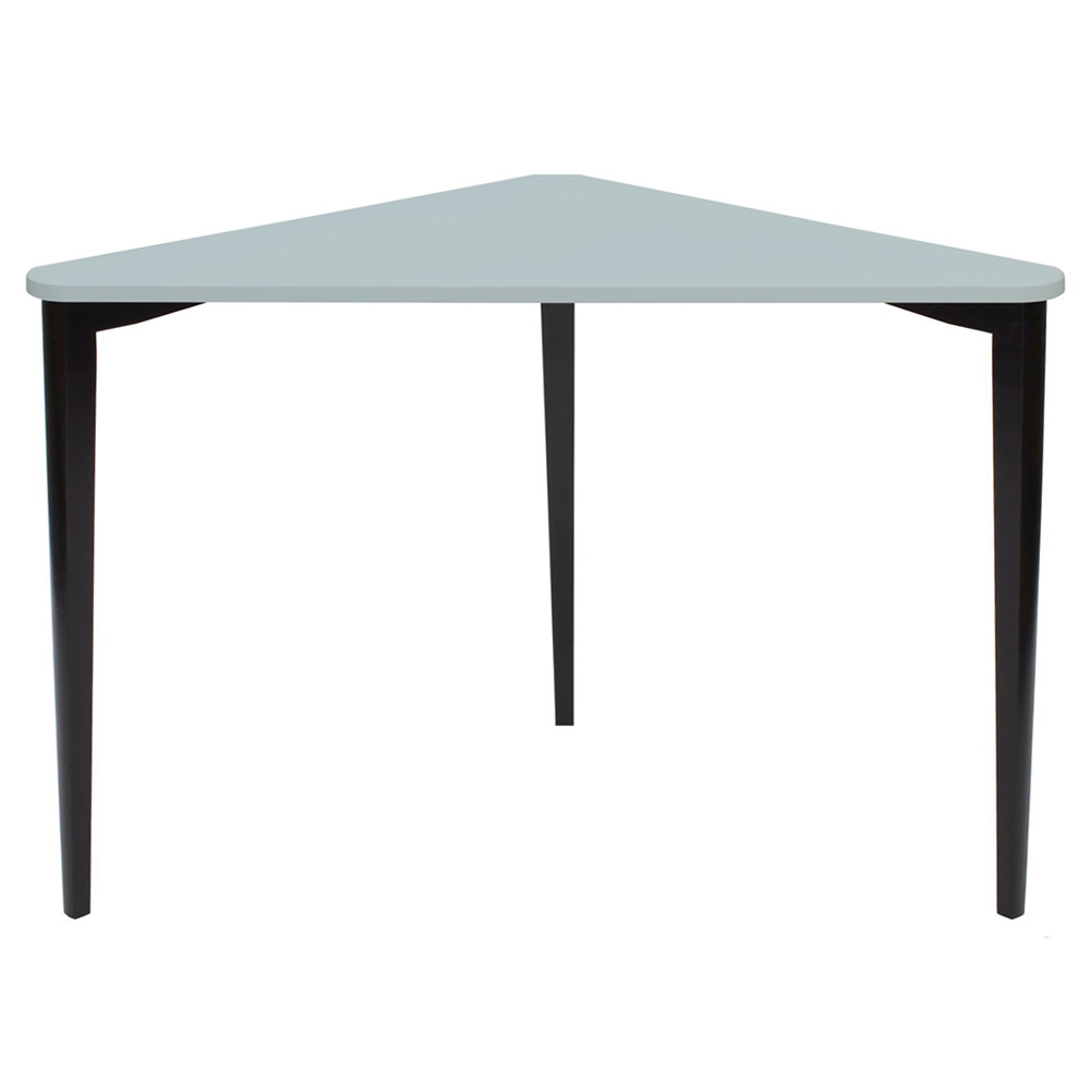 Biurko narożne Naja 114x85 cm czarna podstawa Jasnoszary - zdjęcie 1