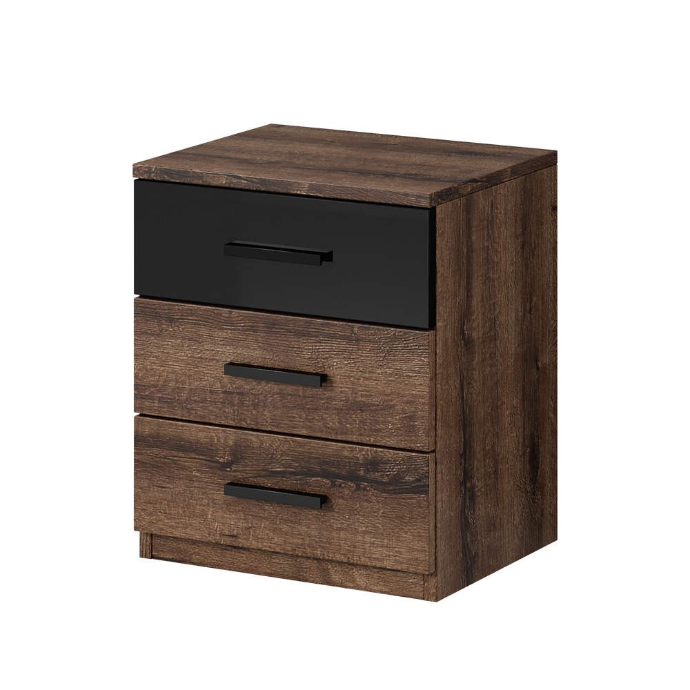 Szafka nocna Stamlai z trzema szufladami - zdjęcie 1