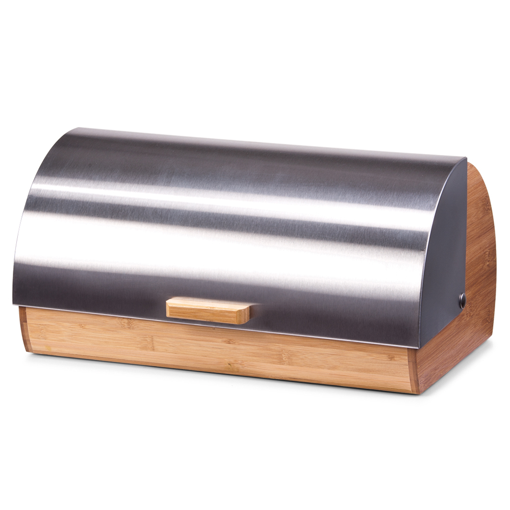 Chlebak Skanie ze stali nierdzewnej i bambusa - zdjęcie 1