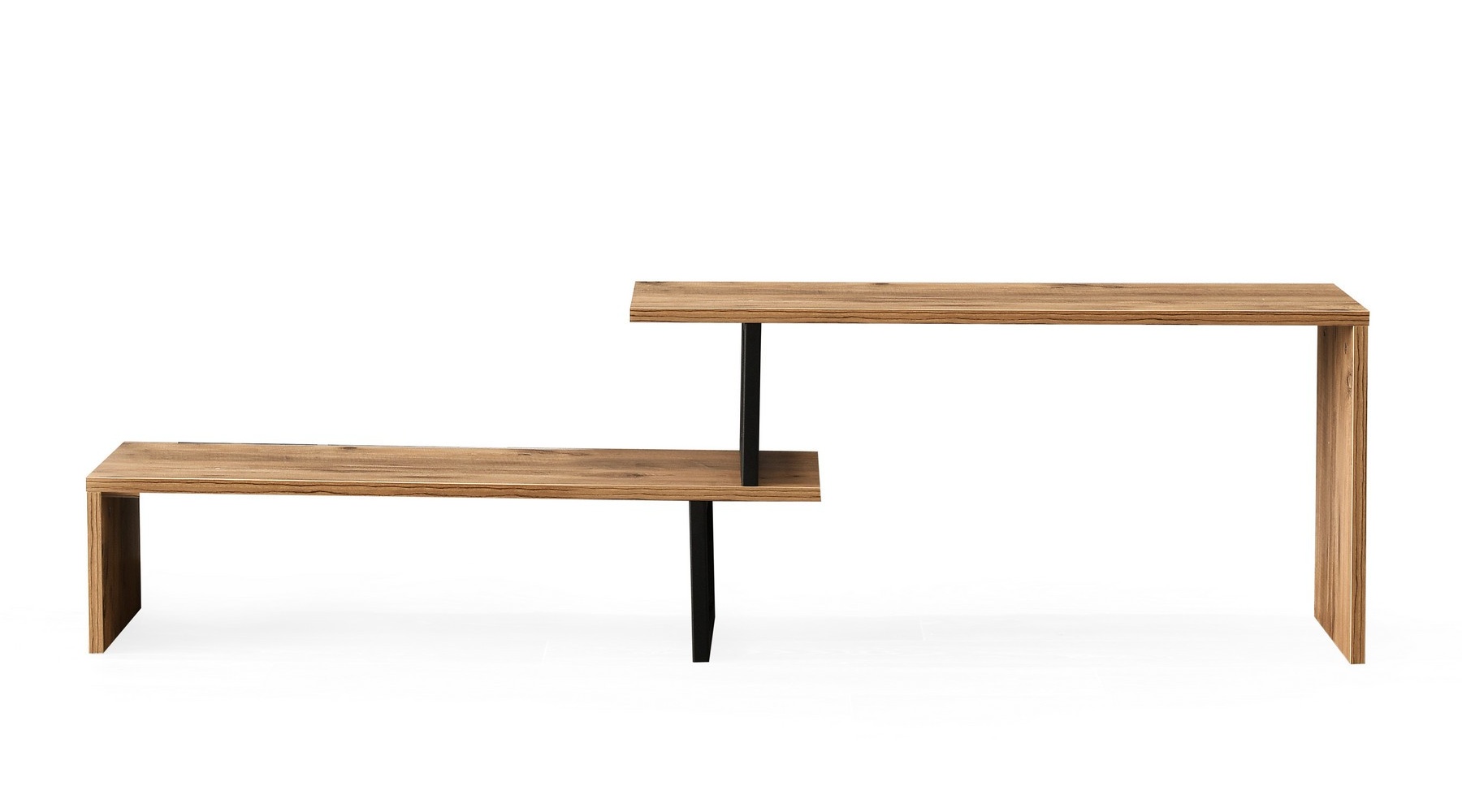 Szafka RTV dwupoziomowa Irstibles 150 cm sosna - zdjęcie 1