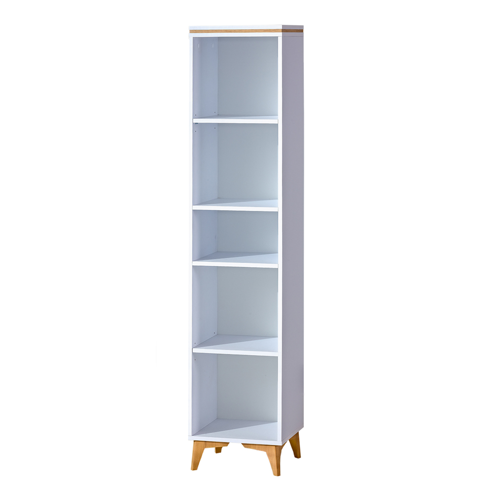 Regał otwarty Kempeana biały/jesion - zdjęcie 1