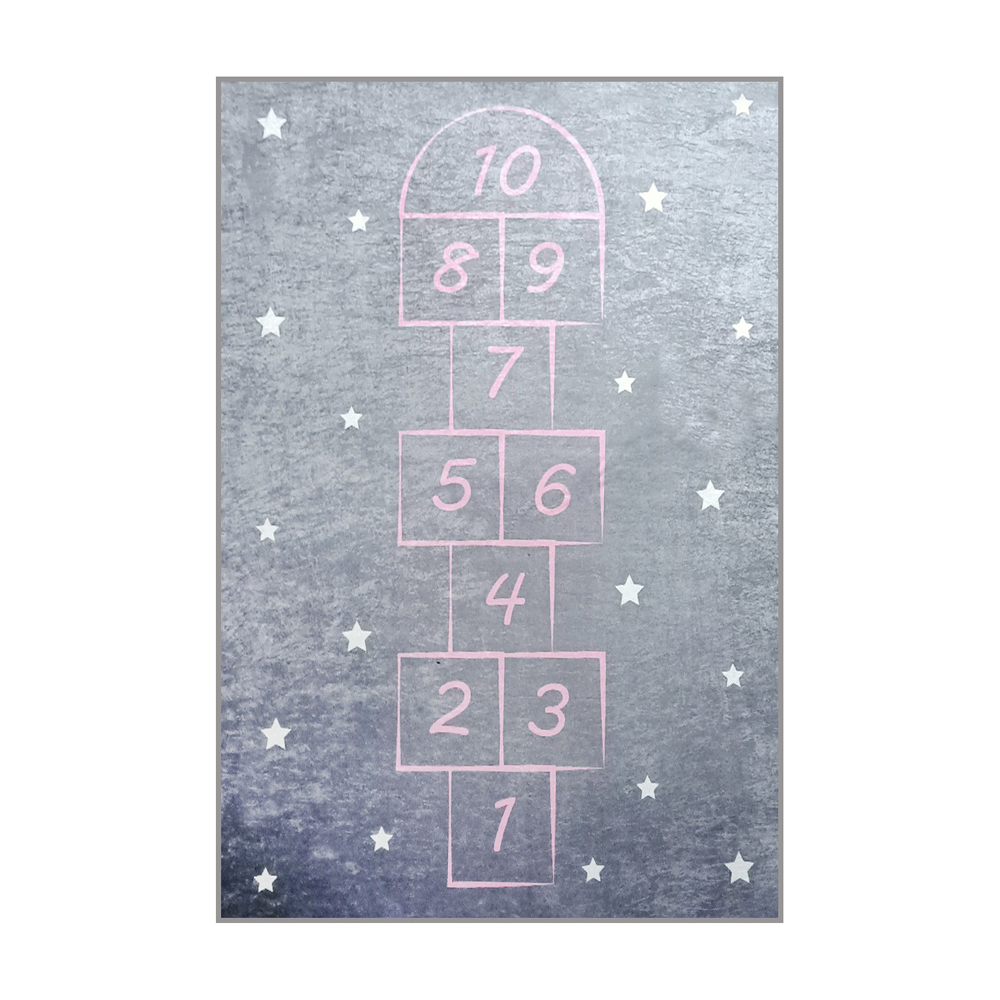 Dywan do pokoju dziecięcego Dinkley Klasy szary 100x160 cm - zdjęcie 1