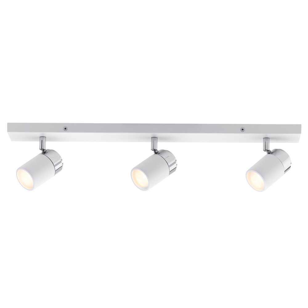 Lampa sufitowa do łazienki Alkaphrah x3 biała - zdjęcie 1