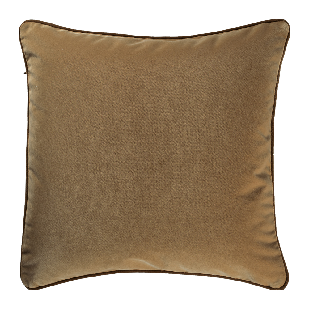 Poduszka dekoracyjna Elatus w tkaninie PET FRIENDLY 45x45 cm brązowa - zdjęcie 1