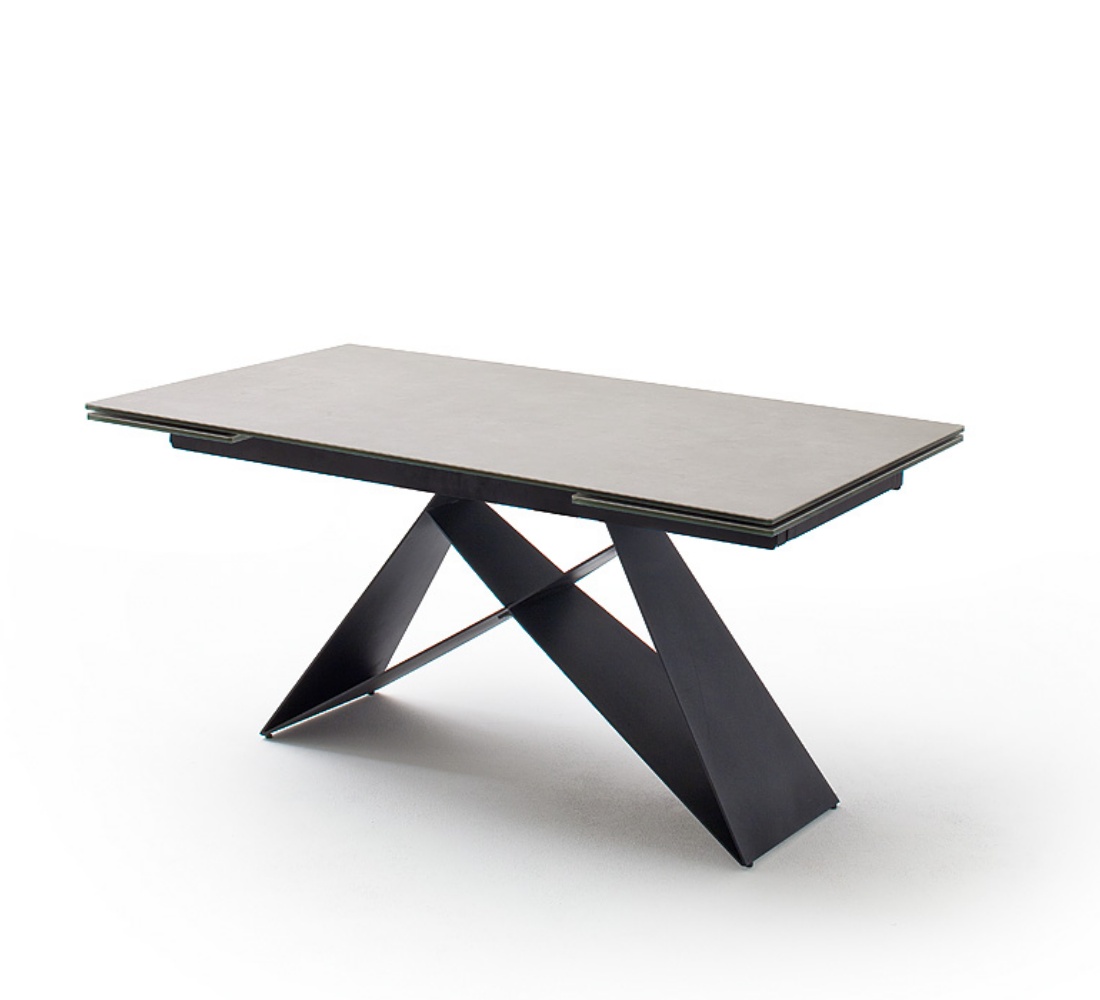 Stół do jadalni Hootion rozkładany 160x240x90 cm jasnoszary - zdjęcie 1