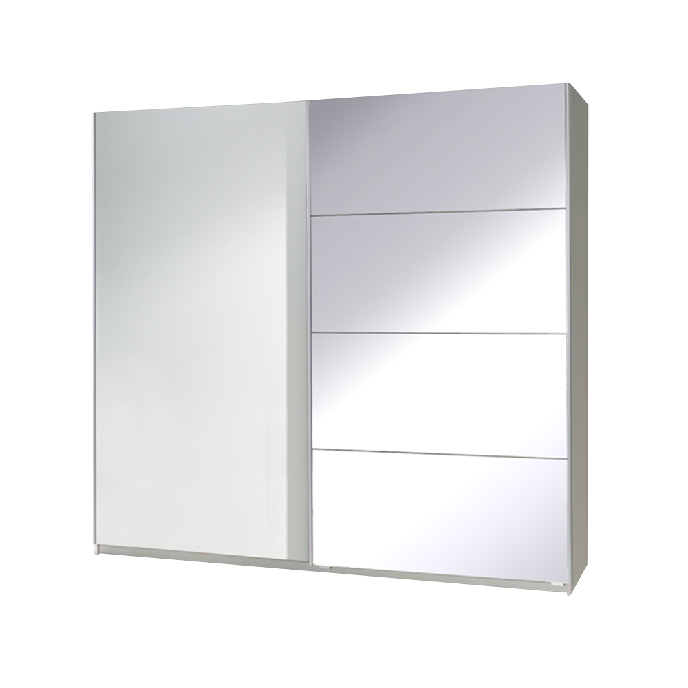 Szafa przesuwna Trabella z lustrem z boku 225 cm - zdjęcie 1